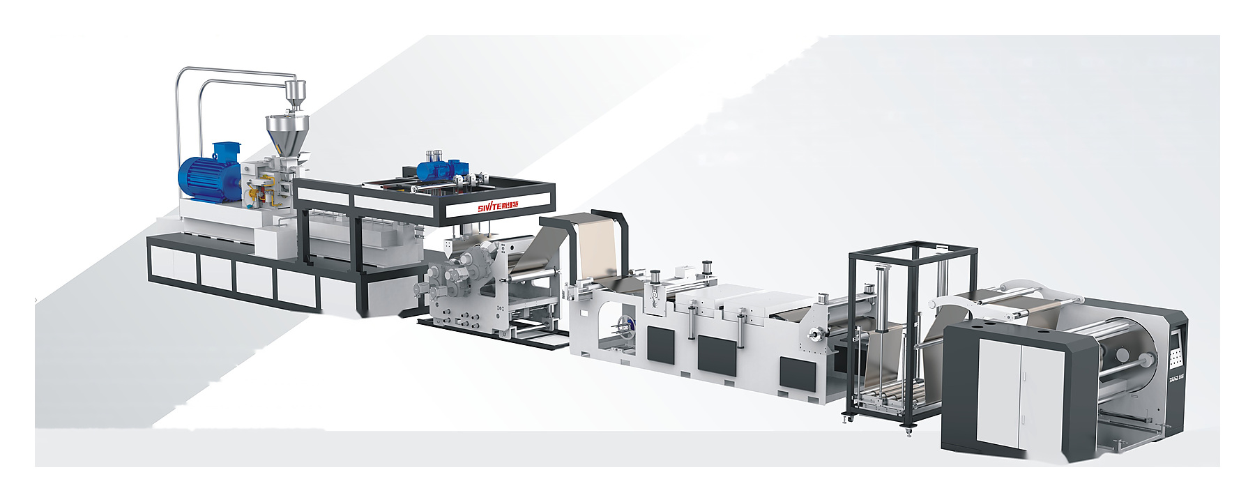 PET PLA twin-screw sheet production line